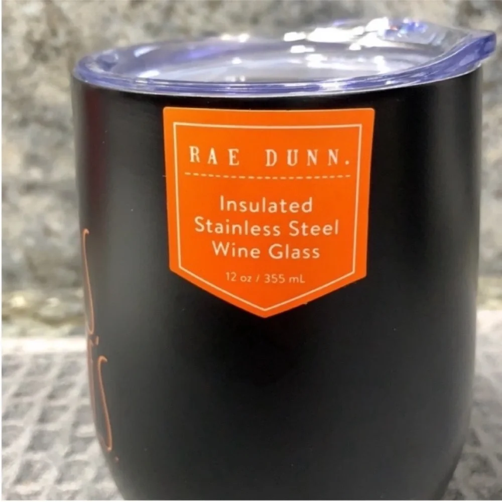 NWT Rae Dunn “CHEERS, WITCHES.” Insulated Stainless Steel Wine Tumbler 12 oz